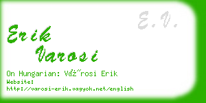 erik varosi business card